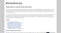 Desktop Screenshot of bunnygame.org